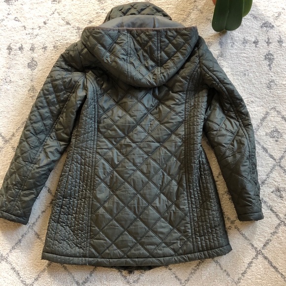 Olive Quilted Jacket - Picture 3 of 8